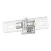 LIVEX LIGHTING 18032-05 2 Light Polished Chrome Vanity Sconce