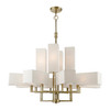 LIVEX LIGHTING 42669-01 12 Light Antique Brass Extra Large Foyer Chandelier