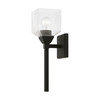 LIVEX LIGHTING 10389-04 1 Light Black Vanity Sconce