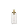 LIVEX LIGHTING 40614-01 1 Light Antique Brass Mini Pendant