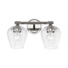 LIVEX LIGHTING 17472-05 2 Light Polished Chrome Vanity Sconce