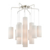 LIVEX LIGHTING 42657-91 15 Light Brushed Nickel Foyer Chandelier