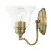 LIVEX LIGHTING 16931-01 1 Light Antique Brass Vanity Sconce