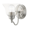 LIVEX LIGHTING 16931-91 1 Light Brushed Nickel Vanity Sconce