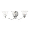 LIVEX LIGHTING 16933-05 3 Light Polished Chrome Vanity Sconce