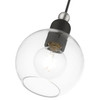 LIVEX LIGHTING 48971-04 1 Light Black with Brushed Nickel Accents Sphere Mini Pendant