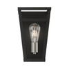 LIVEX LIGHTING 49567-04 1 Light Black with Brushed Nickel Accents ADA Sconce