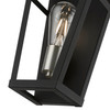 LIVEX LIGHTING 49567-04 1 Light Black with Brushed Nickel Accents ADA Sconce