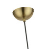 LIVEX LIGHTING 45481-01 1 Light Antique Brass with Polished Brass Accents Globe Mini Pendant