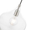 LIVEX LIGHTING 49093-91 1 Light Brushed Nickel Pendant