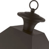 LIVEX LIGHTING 27223-07 4 Light Bronze with Antique Brass Finish Cluster Outdoor Extra Large Post Top Lantern