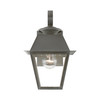 LIVEX LIGHTING 27212-61 1 Light Charcoal Outdoor Small Wall Lantern