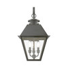 LIVEX LIGHTING 27218-61 3 Light Charcoal Outdoor Large Wall Lantern