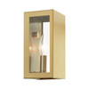 LIVEX LIGHTING 29121-32 1 Light Satin Gold Outdoor ADA Small Sconce