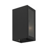 LIVEX LIGHTING 29121-14 1 Light Textured Black with Brushed Nickel Candles Outdoor ADA Small Sconce