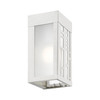 LIVEX LIGHTING 22971-91 1 Light Brushed Nickel Outdoor ADA Small Sconce