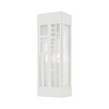 LIVEX LIGHTING 22972-91 2 Light Brushed Nickel Outdoor ADA Sconce