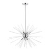 LIVEX LIGHTING 41255-05 9 Light Polished Chrome Large Pendant Chandelier