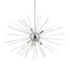 LIVEX LIGHTING 41255-05 9 Light Polished Chrome Large Pendant Chandelier