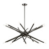 LIVEX LIGHTING 46779-46 20 Light Black Chrome Large Chandelier