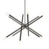 LIVEX LIGHTING 46776-46 12 Light Black Chrome Chandelier