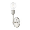 LIVEX LIGHTING 14429-91 1 Light Brushed Nickel ADA Vanity Sconce