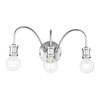 LIVEX LIGHTING 16573-05 3 Light Polished Chrome Vanity Sconce