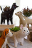 KALALOU CDV2172 SET OF FIVE CERAMIC DOG PLANTERS