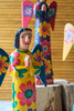 KALALOU GJC1000 SET OF THREE PAINTED WOODEN ANGELS