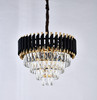 BETHEL INTERNATIONAL GL410C20B 40-Light Chandelier, Black & Gold