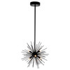 CWI LIGHTING 1034P16-6-101 Savannah 6 Light Chandelier With Black Finish