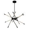 CWI LIGHTING 1375P31-6-101 Oskil LED Integrated Chandelier With Black Finish