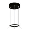 CWI LIGHTING 1246P24-101-A Guadiana 24 in LED Black Chandelier