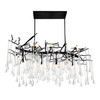 CWI LIGHTING 1094P47-10-101 Anita 10 Light Chandelier With Black Finish