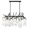 CWI LIGHTING 1094P47-10-101 Anita 10 Light Chandelier With Black Finish