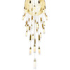 CWI LIGHTING 1606P33-37-602 Olinda LED Integrated Satin Gold Chandelier