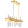 CWI LIGHTING 1246P39-602 Guadiana 39 in LED Satin Gold Chandelier