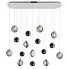 CWI LIGHTING 1673P40-9-613-RC Salvador 40 in LED Integrated Polished Nickel Chandelier