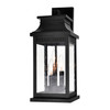 CWI LIGHTING 0418W7L-3 Milford 3 Light Outdoor Black Wall Lantern