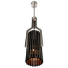 CWI LIGHTING 1583P8-6-612 Fermont 6 Light Stain Nickel and Pearl Black Mini Pendant