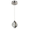 CWI LIGHTING 1673P4-1-613 Salvador 4 in LED Integrated Polished Nickel Pendant