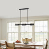 WAREHOUSE OF TIFFANY'S MD46/18MB Edana 36 in. 18-Light Indoor Matte Black Finish Chandelier with Light Kit