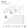 JESCO LIGHTING SG250-24-SWC-WH 24 Inch LED Linkable Rigid Linear with Adjustable Color Temperature