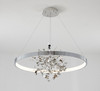 BETHEL INTERNATIONAL GL350C32CH 1-Light Chandelier, Chrome