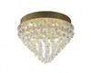 BETHEL INTERNATIONAL LX03SF20G 9-Light Semi Flush Mount, Gold