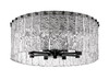Z-LITE 1943F20-MB 8 Light Flush Mount, Matte Black