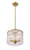 Z-LITE 1943P12-MGLD 3 Light Pendant, Modern Gold