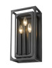 Z-LITE 3038-3S-MB 3 Light Wall Sconce, Matte Black