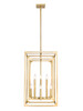 Z-LITE 3038-8RB 8 Light Chandelier, Rubbed Brass