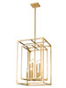 Z-LITE 3038-8RB 8 Light Chandelier, Rubbed Brass